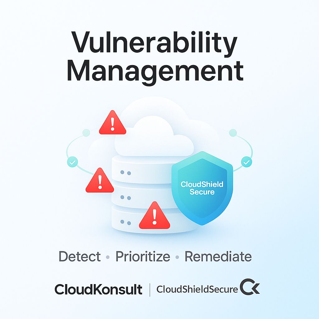 CloudShieldSecure vulnerability management detecting, prioritising and remediating risks